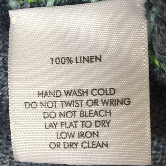 White + Warren 100% Linen Neon Stripe Tank NWOT - Picture 4 of 6